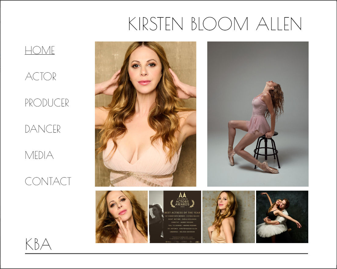 Kirsten Bloom Allen - Actor, Producer, Dancer